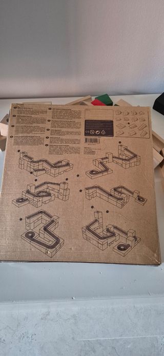 Juego madera circuito bolas 