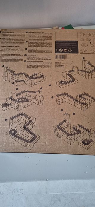 Juego madera circuito bolas 