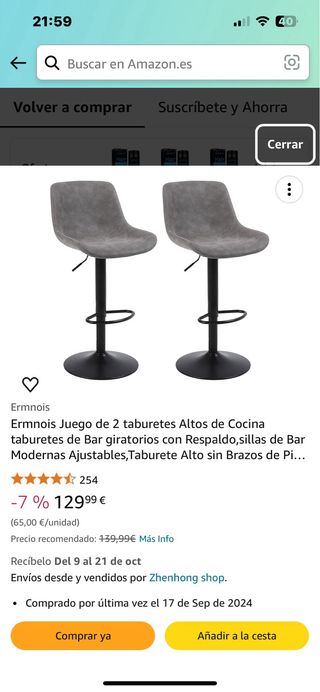 2 Taburetes de cocina
