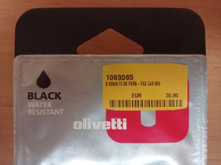 Cartucho de tinta FJ83 negro para Fax Olivetti