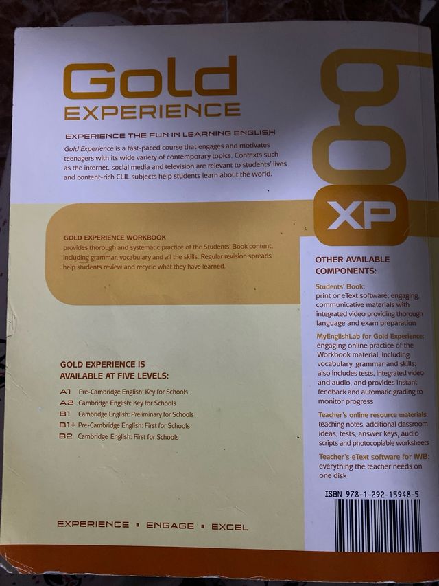 Libro gold experience b1+ workbook