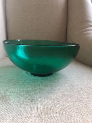 Ciotola in vetro di Murano verde