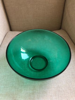 Ciotola in vetro di Murano verde