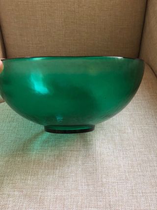 Ciotola in vetro di Murano verde