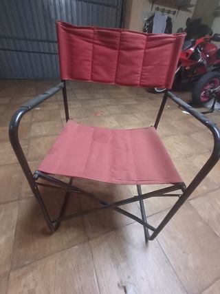 Silla de lona plegable