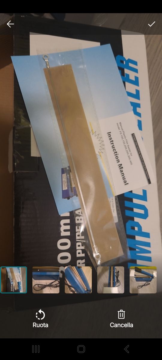 Macchina sigillatrice impulsi