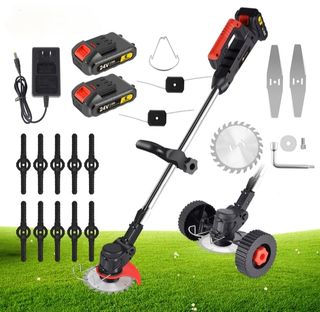 Cortacésped inalámbrica de 24V con 2 baterías🔋🔋