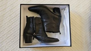 Botines piel negros, Massimo  Dutti