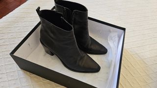 Botines piel negros, Massimo  Dutti