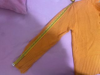 Cárdigan jersey naranja Green Coast