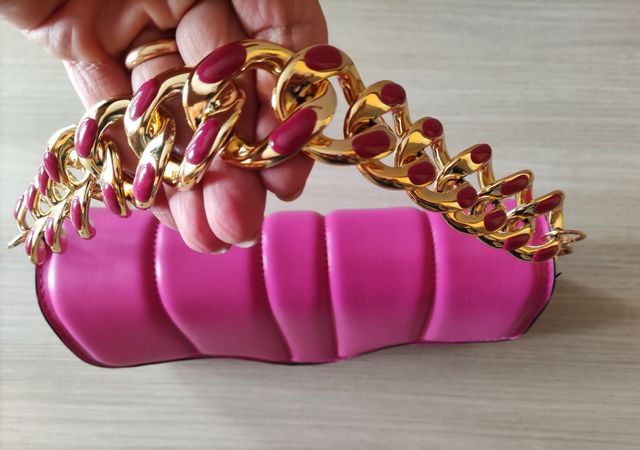 Borsetta a mano fucsia