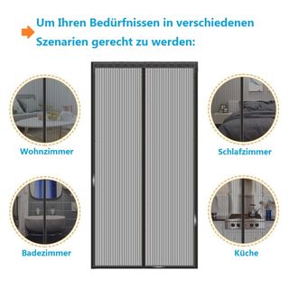 Mosquitera magnética para puerta de balcón