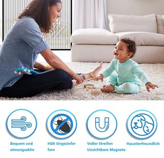 Mosquitera magnética para puerta de balcón