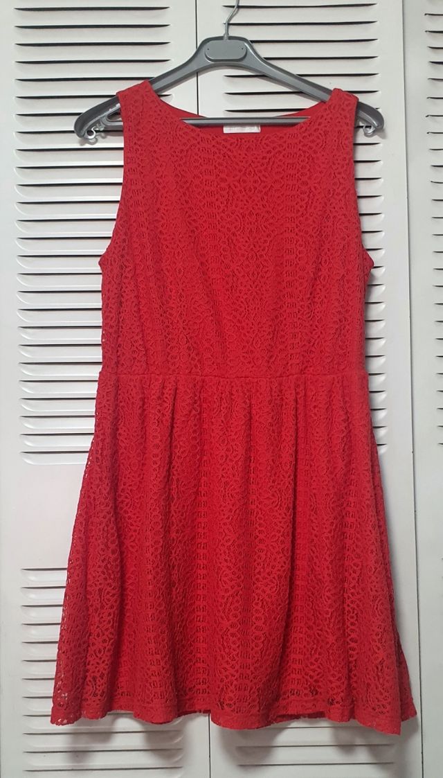 Vestido encaje Promod. T. M.