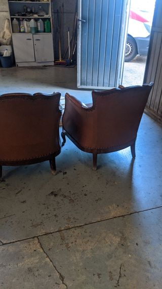 Juego de sillones antiguos