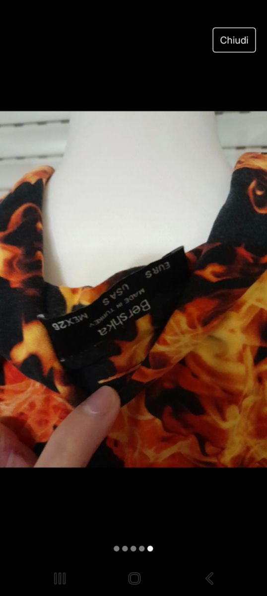 Camicia fiamme Bershka