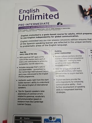 Libro inglés B1 english unlimited