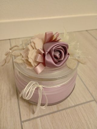 Candela decorata artigianale