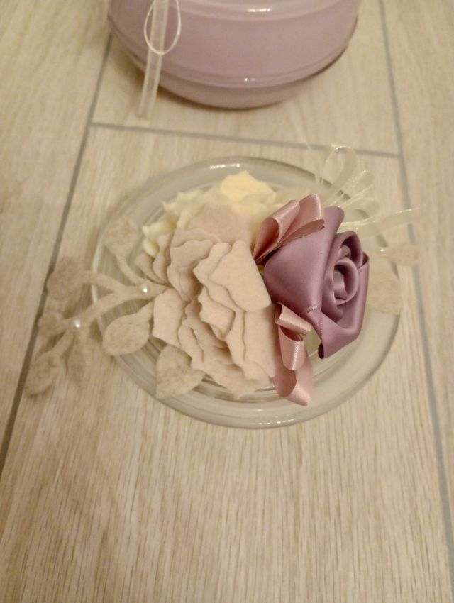 Candela decorata artigianale