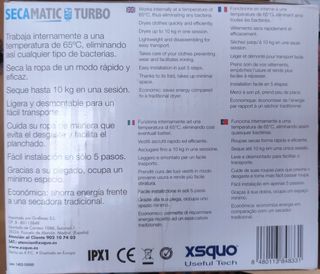 Secadora portatil. Secamatic Turbo
