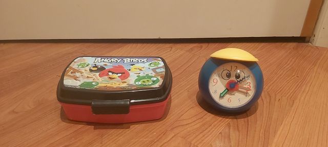 Portamerienda y despertador niño