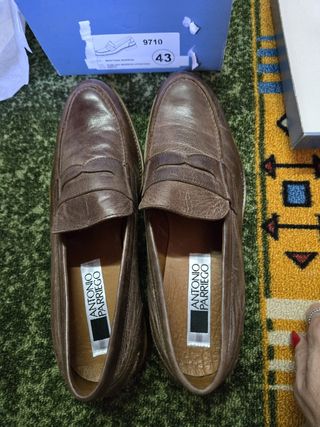 ZAPATOS MOCASINES NUEVOS ANTONIO PARRIEGO. T43