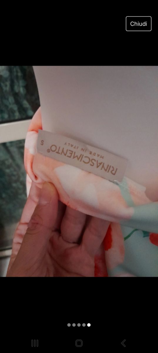 Gonna elegante Rinascimento