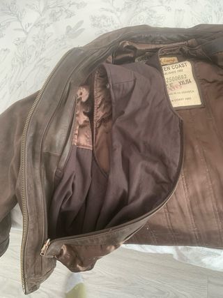 Cazadora hombre piel vuelta 