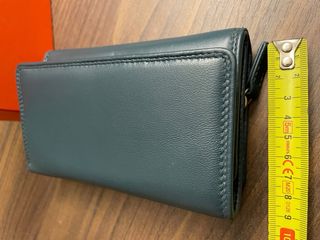 Portafoglio nuovo vera pelle verde