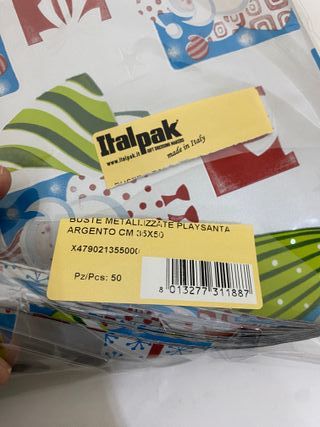 36 buste regalo per pacchetti natalizi