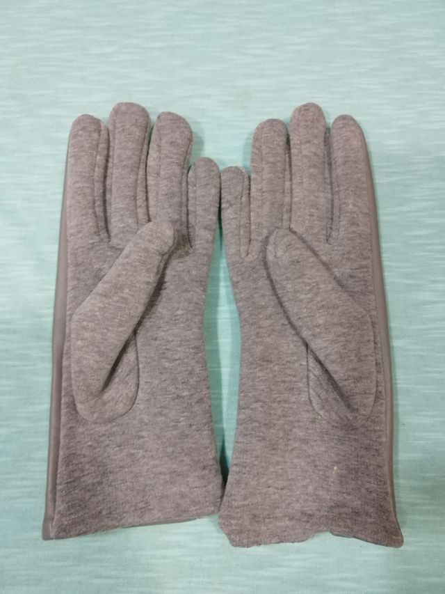 Guantes grises vintage nuevos