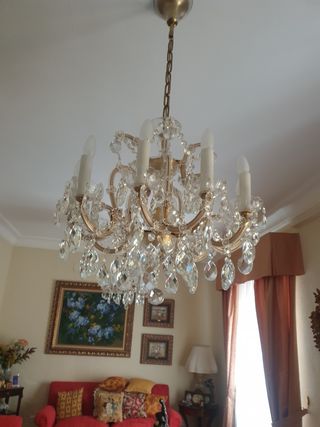 Lámpara de cristal de Bohemia