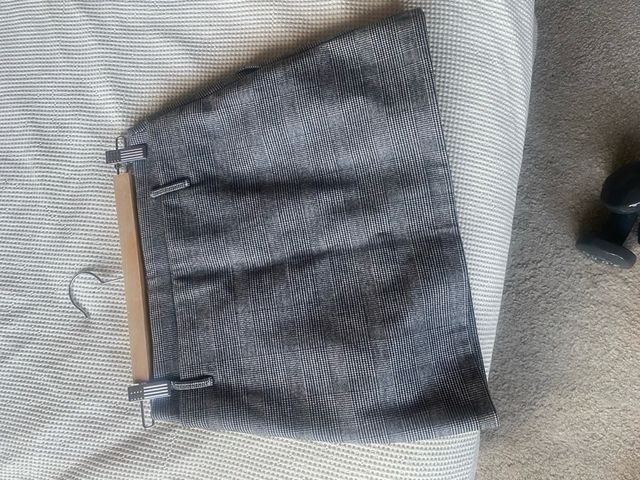 Minifalda príncipe de Gales gris talla XS