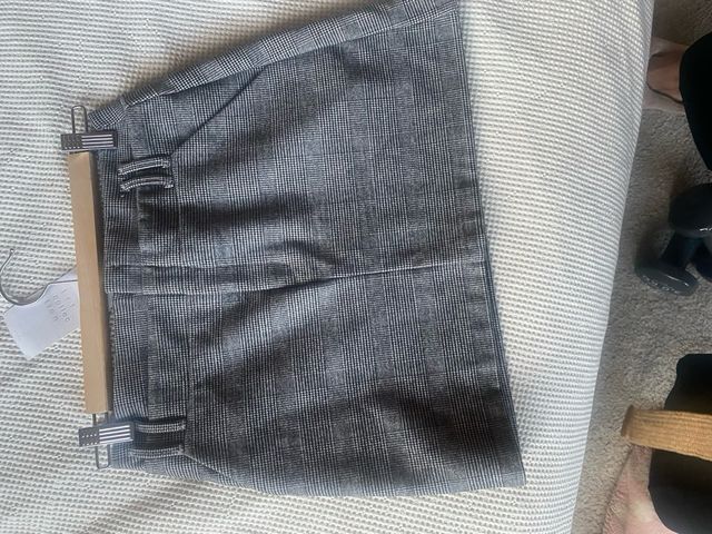 Minifalda príncipe de Gales gris talla XS