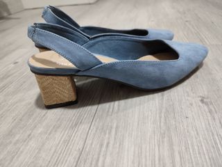 Zapatos tacón azul