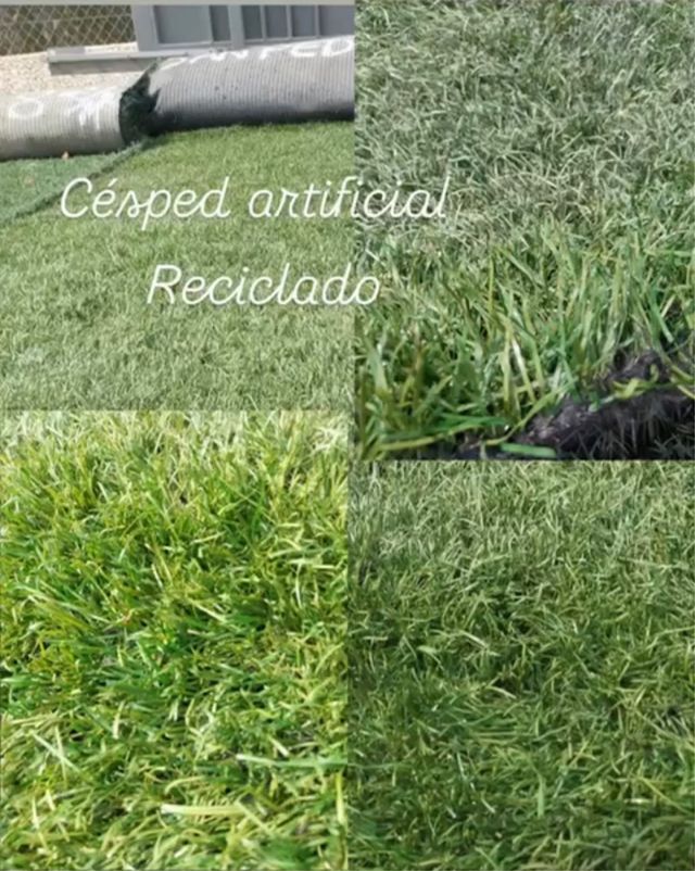 Cesped artificial reciclado