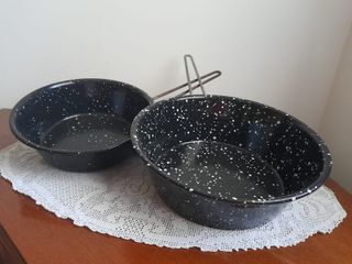 2 pentole per friggere diam 24 e 28 cm