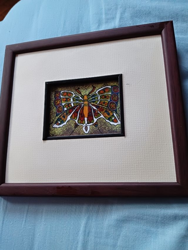 Cuadro esmalte hecho a mano 20x18