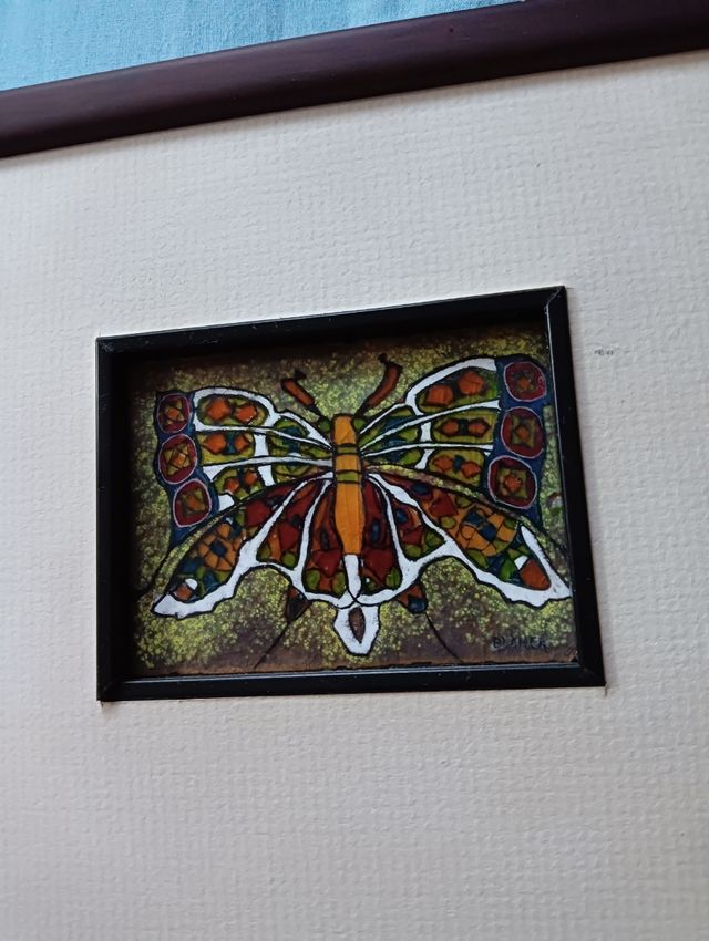 Cuadro esmalte hecho a mano 20x18