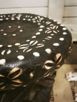 Taburete. Vintage. Nigeriano