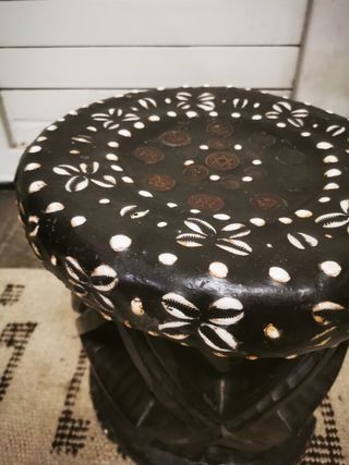 Taburete. Vintage. Nigeriano