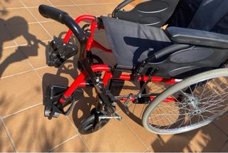 Silla de ruedas en al plegable avc hemiplejia