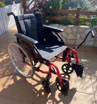 Silla de ruedas en al plegable avc hemiplejia