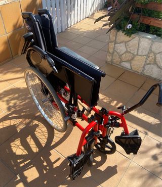 Silla de ruedas en al plegable avc hemiplejia