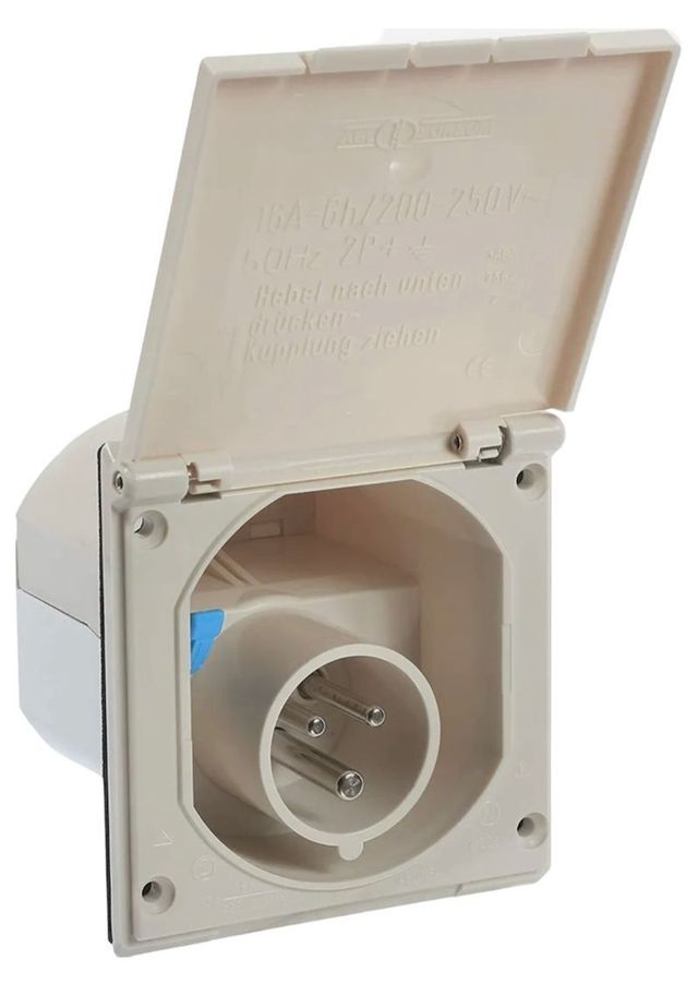 Enchufe exterior 220v CEE color blanco