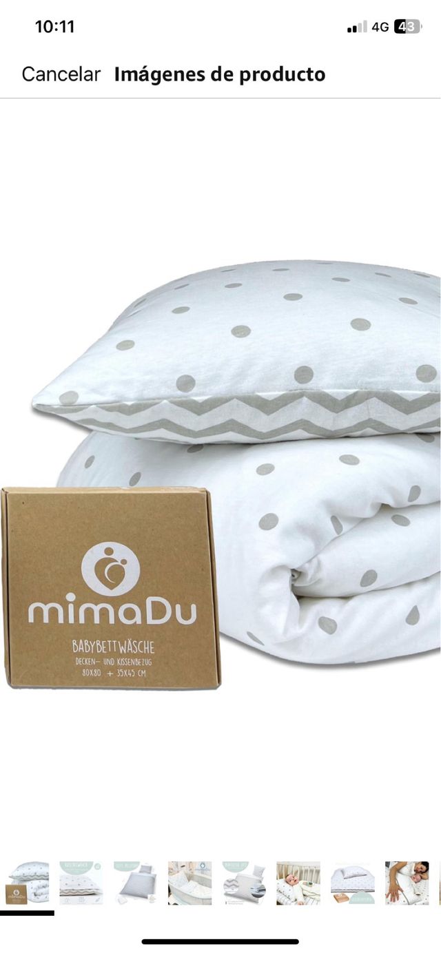 Edredón nórdico minicuna + relleno