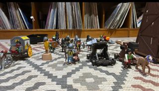 playmobil mediaval y barco vikingo  rebaja