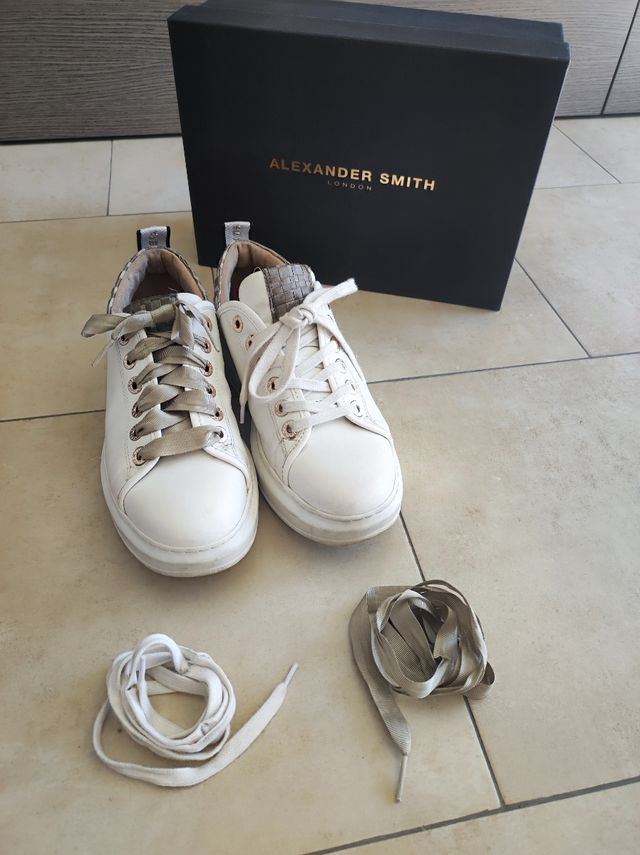 Sneakers Alexander Smith Wembley Bianche e verdi 