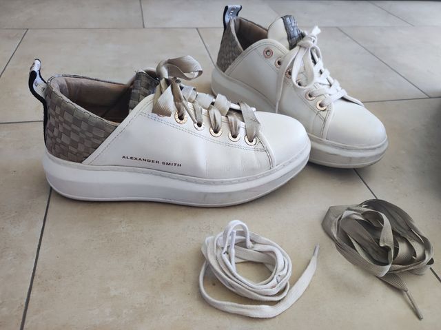 Sneakers Alexander Smith Wembley Bianche e verdi 