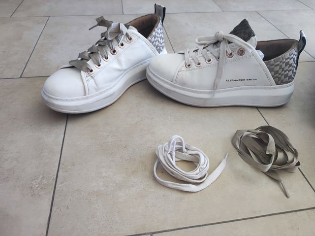 Sneakers Alexander Smith Wembley Bianche e verdi 